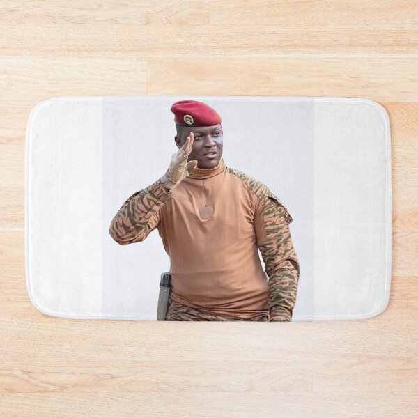 Item preview, Portrait of President Ibrahim Traore of Burkina Faso designed and sold by ArtistrySky.