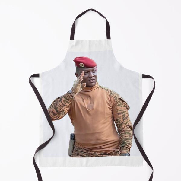 Item preview, Portrait of President Ibrahim Traore of Burkina Faso designed and sold by ArtistrySky.
