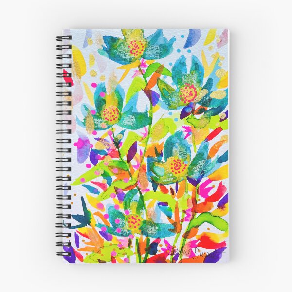 Item preview, explosion de fleurs bleues designed and sold by AtelierCD.