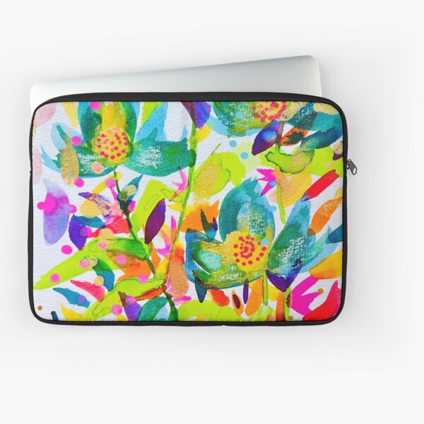 Aperçu de l'œuvre explosion de fleurs bleues créée et vendue par AtelierCD.