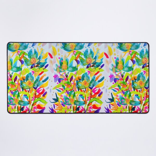 Aperçu de l'œuvre explosion de fleurs bleues créée et vendue par AtelierCD.