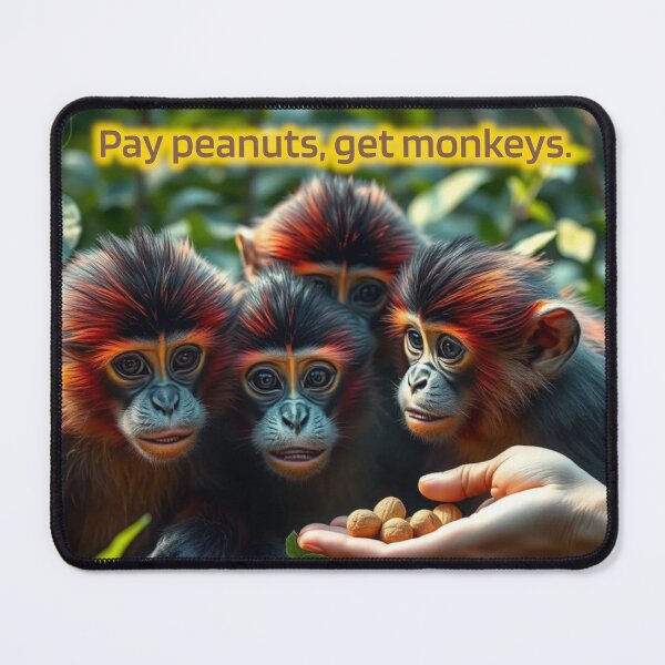 Item preview, Pay peanuts, get monkeys. designed and sold by If-You-Have.