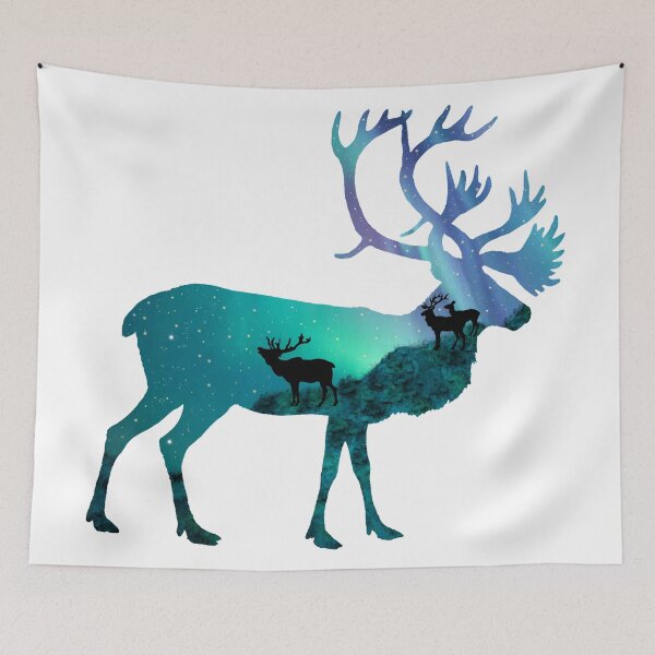 Item preview, Northern Lights Elk designed and sold by maryedenoa.