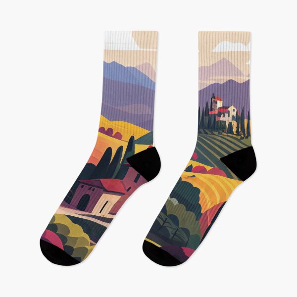 Item preview, Tuscan Rolling Hills Sunset designed and sold by ShadowAndSlate.