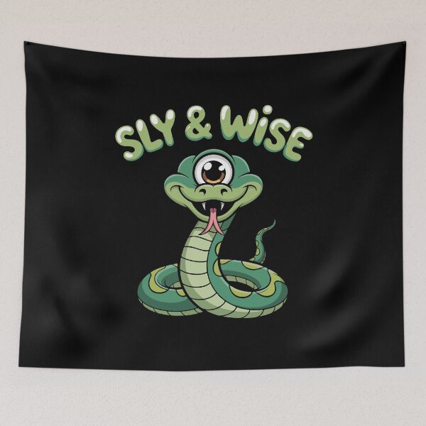 Item preview, Sly and Wise - One Eyed Snake designed and sold by TrippyOutfitter.