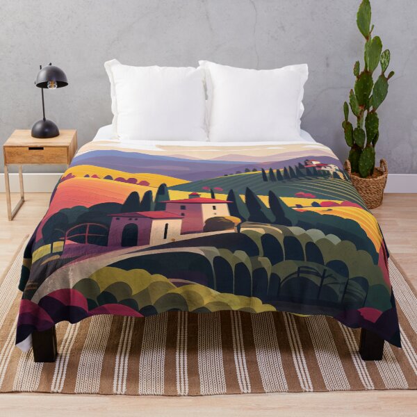 Item preview, Tuscan Rolling Hills Sunset designed and sold by ShadowAndSlate.