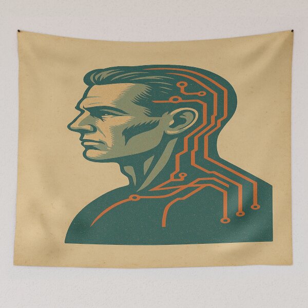 Item preview, Cyberpunk vision – neon dreams and digital worlds designed and sold by FotoworldEdel.