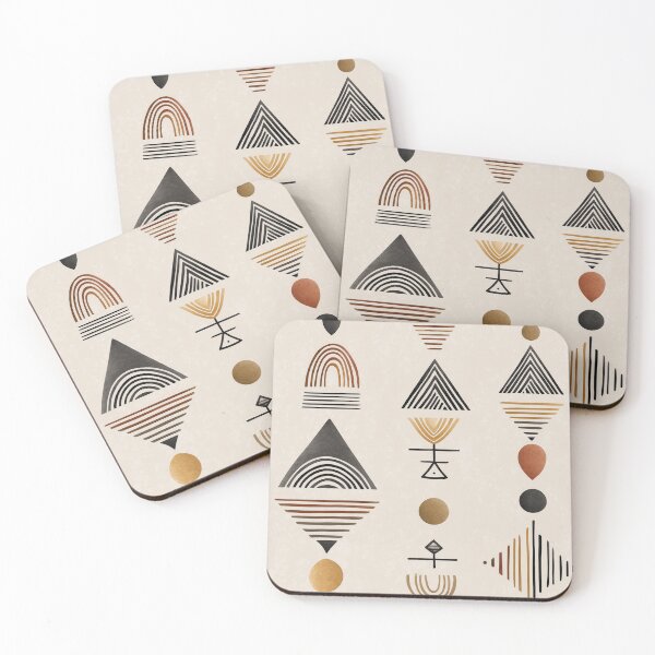 Item preview, Polynesian Tapa Geometric Pattern in Earth Tones designed and sold by Moisky Patterns.