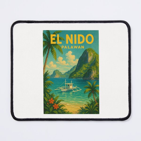 Item preview, El Nido Palawan Tropical Cliffs and Boat designed and sold by Places On Earth.