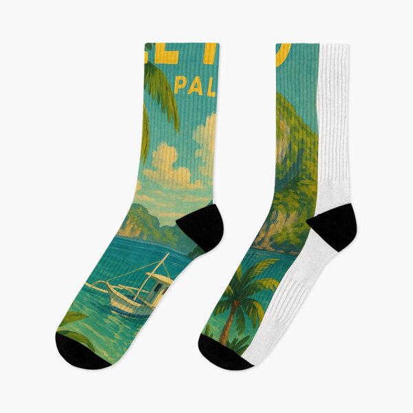 Item preview, El Nido Palawan Tropical Cliffs and Boat designed and sold by Places On Earth.