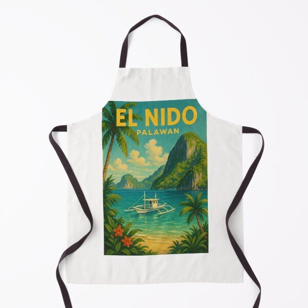 Item preview, El Nido Palawan Tropical Cliffs and Boat designed and sold by Places On Earth.
