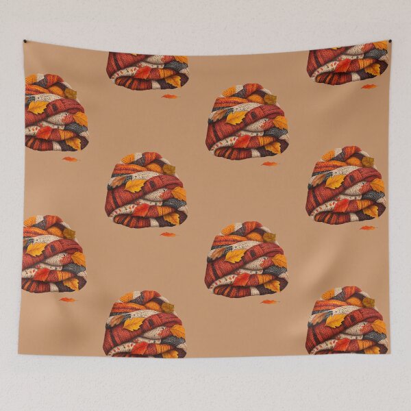 Item preview, Autumn Knit Blanket - Cozy Fall Warmth designed and sold by bapupa.
