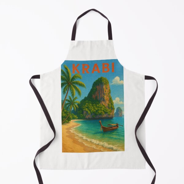 Item preview, Krabi Seaside View with Sand and Palms designed and sold by Places On Earth.