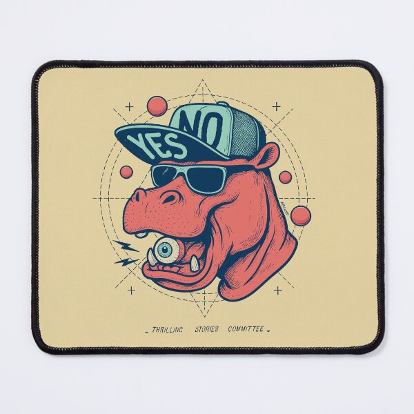 Item preview, Cool hippo T-shirt Graphic Design Illustration designed and sold by atspali.