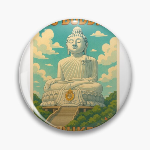 Item preview, Big Buddha Temple Steps in Phuket designed and sold by Places On Earth.