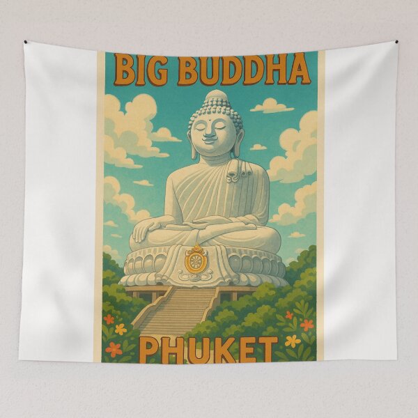 Item preview, Big Buddha Temple Steps in Phuket designed and sold by Places On Earth.
