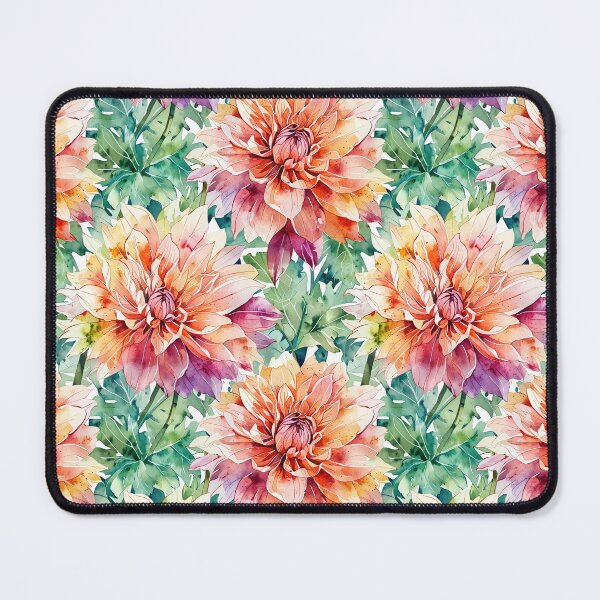 Item preview, Original Dahlia Flower Watercolor designed and sold by CoolPixels.