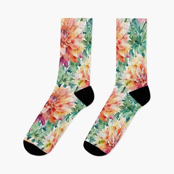 Item preview, Original Dahlia Flower Watercolor designed and sold by CoolPixels.