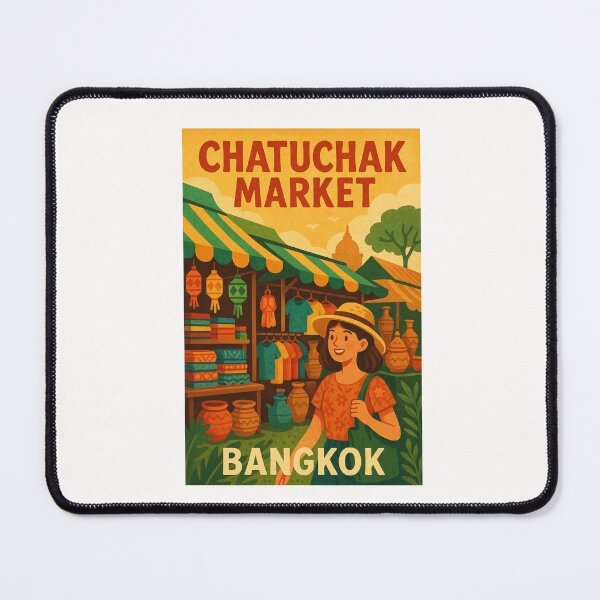 Item preview, Chatuchak Market Scene in Bangkok, Thailand designed and sold by Places On Earth.