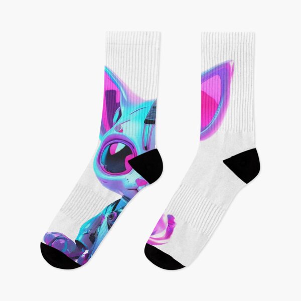 Item preview, Cute Cyberpunk Cat Big Eyes designed and sold by UnboxedZone.