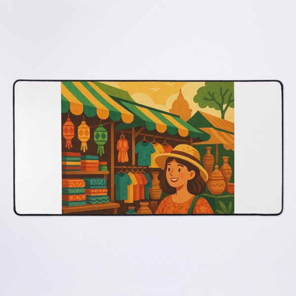 Item preview, Chatuchak Market Scene in Bangkok, Thailand designed and sold by Places On Earth.