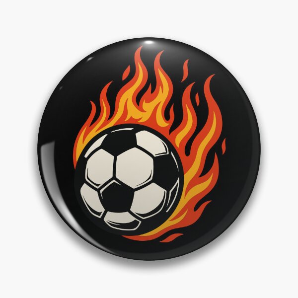 Item preview, Soccer ball on fire designed and sold by EchoOfSilence.