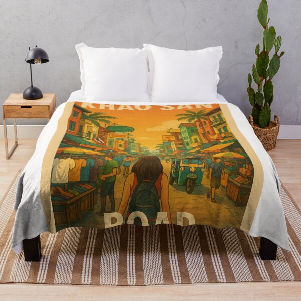 Item preview, Khao San Road Daytime Market Scene designed and sold by Places On Earth.