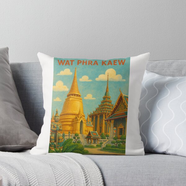 Item preview, Wat Phra Kaew Temple with Giant Statue designed and sold by Places On Earth.