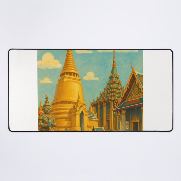 Item preview, Wat Phra Kaew Temple with Giant Statue designed and sold by Places On Earth.