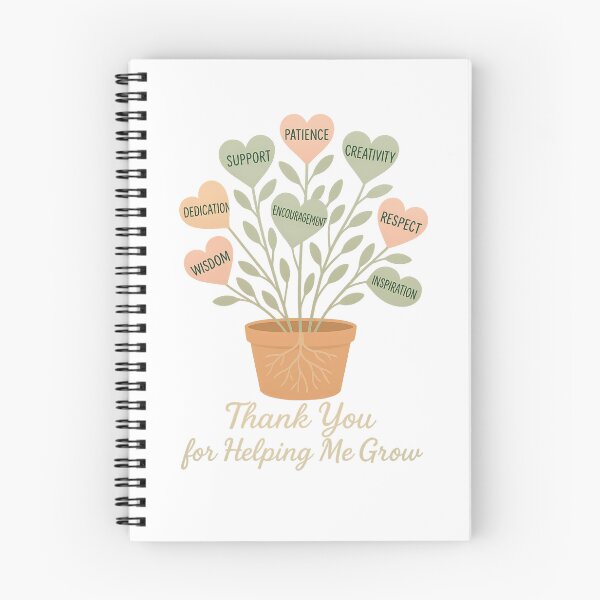 Item preview, Thank You for Helping Me Grow – Cute Teacher Appreciation Gift designed and sold by TheCrazyOdd.