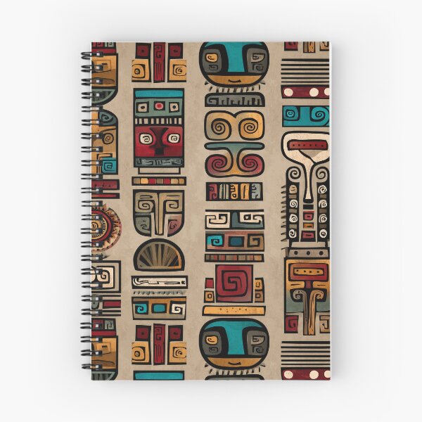 Item preview, Totemic Pre-Columbian Pattern in Bold Earth Tones designed and sold by Moisky Patterns.