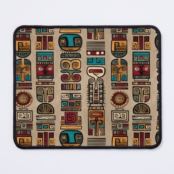 Item preview, Totemic Pre-Columbian Pattern in Bold Earth Tones designed and sold by Moisky Patterns.