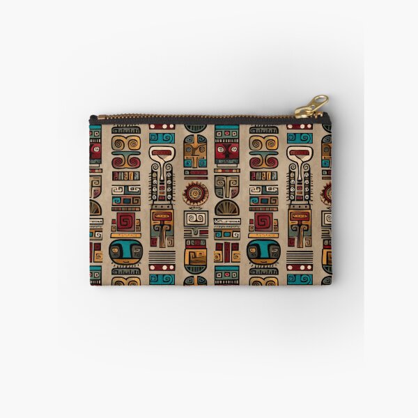 Item preview, Totemic Pre-Columbian Pattern in Bold Earth Tones designed and sold by Moisky Patterns.
