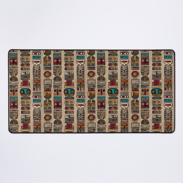Item preview, Totemic Pre-Columbian Pattern in Bold Earth Tones designed and sold by Moisky Patterns.