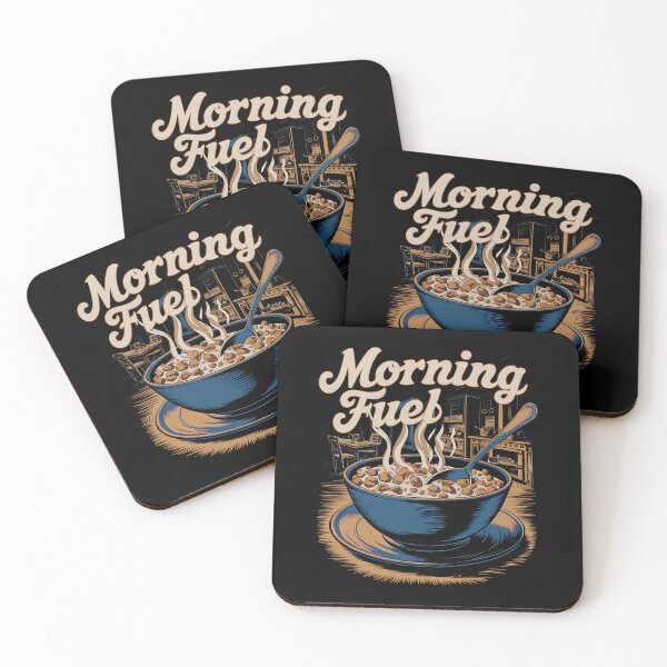 Item preview, Vintage Breakfast Bowl Morning Fuel designed and sold by Taans-Creation.