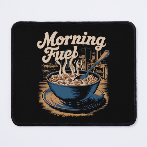 Item preview, Vintage Breakfast Bowl Morning Fuel designed and sold by Taans-Creation.