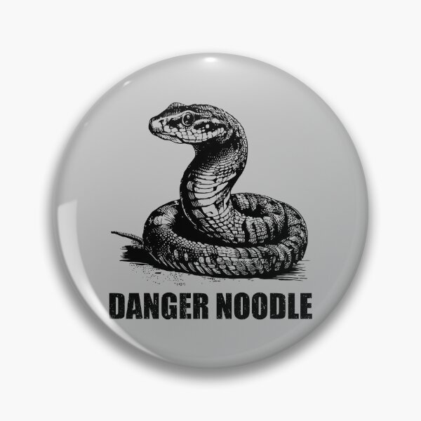 Aperçu de l'œuvre Danger Noodle – Mème amusant pour les amoureux des serpents créée et vendue par zeviwanty.