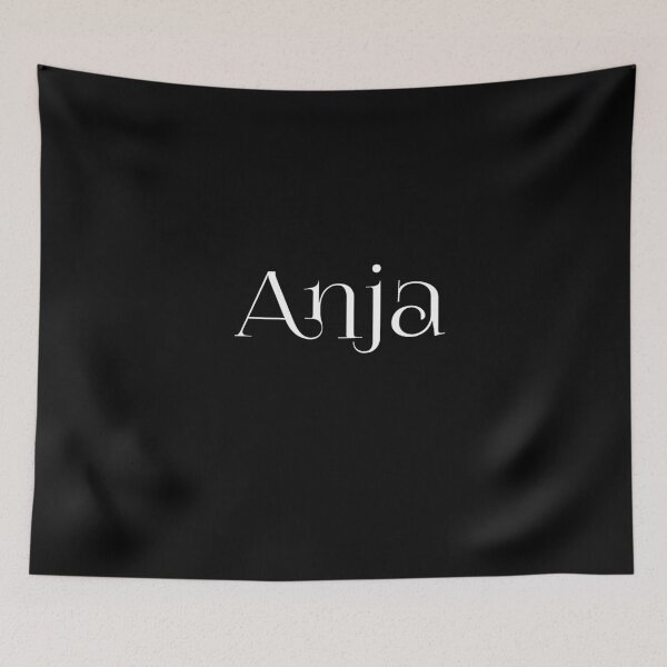 Item preview, Anja – White Font Name Art for Dark Clothing and Gifts designed and sold by Simplty.