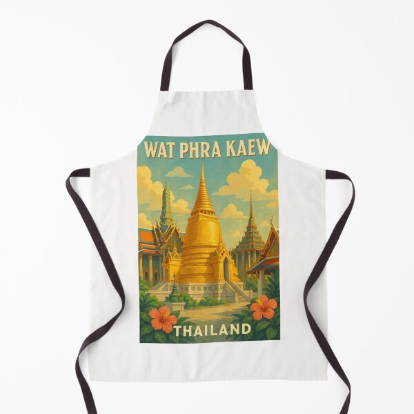 Item preview, Wat Phra Kaew with Hibiscus Flowers designed and sold by Places On Earth.