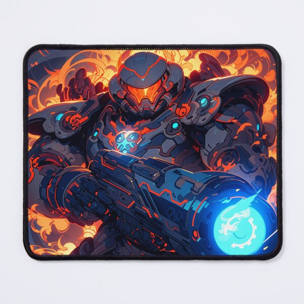 Item preview, Inferno Cannon Mech – Fire-Powered Titan Warrior designed and sold by SuperNovaDesigns.