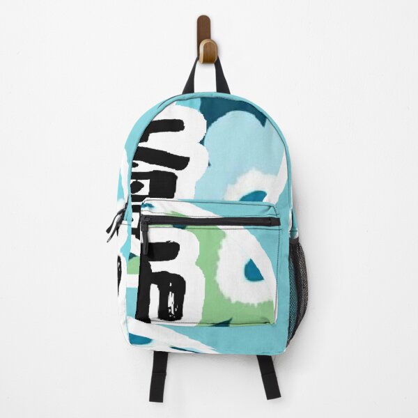 Item preview, Bold Chinese Calligraphy Design with turquoise floral pattern designed and sold by LiberaCaballo.