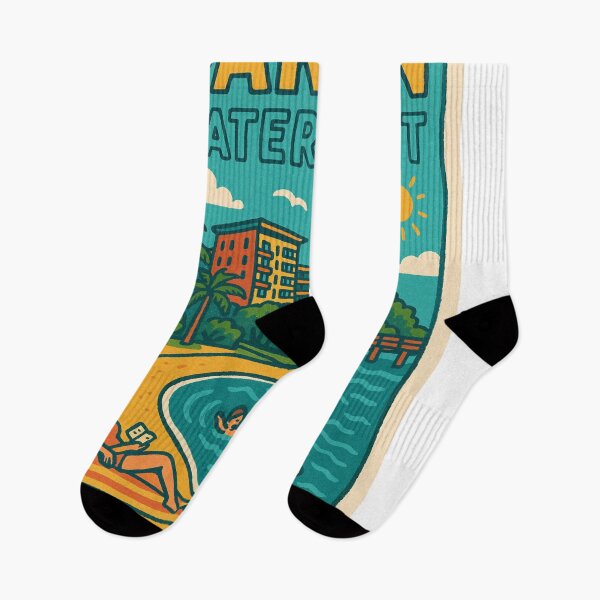 Item preview, Darwin Waterfront with Swimmers designed and sold by Aryabek.