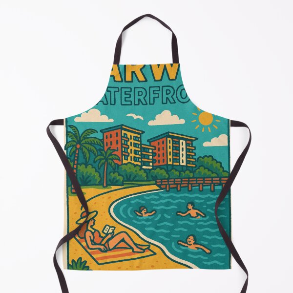 Aperçu de l'œuvre Darwin Waterfront avec des nageurs créée et vendue par Aryabek.