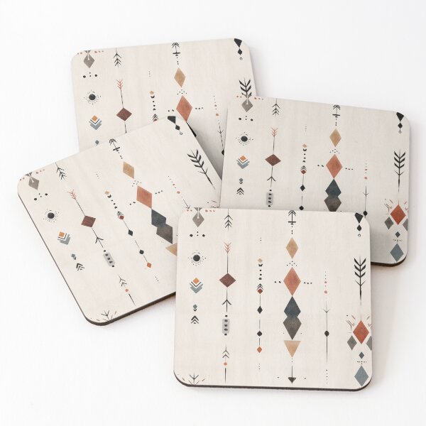 Item preview, Minimalist Berber Geometry in Clay Tones designed and sold by Moisky Patterns.