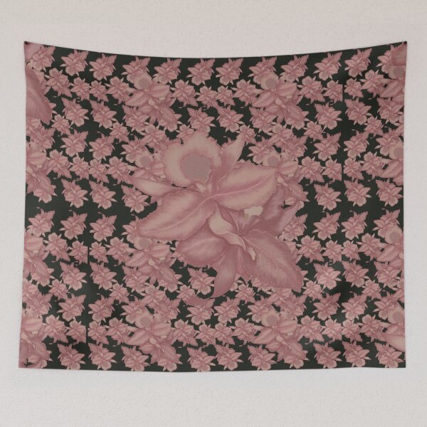 Item preview, Pink seamless orchid pattern designed and sold by Wednesday Art design .