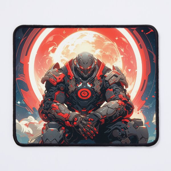 Item preview, Bloodmoon Enforcer – Cyber Mecha Sentinel designed and sold by SuperNovaDesigns.