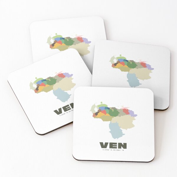 Item preview, Venezuela Map - VEN ISO Code Art Print designed and sold by CartoPrints.
