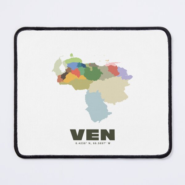 Item preview, Venezuela Map - VEN ISO Code Art Print designed and sold by CartoPrints.