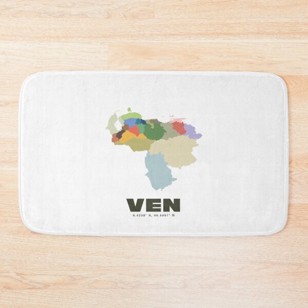 Item preview, Venezuela Map - VEN ISO Code Art Print designed and sold by CartoPrints.
