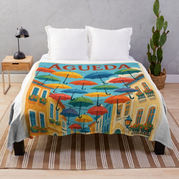 Item preview, Águeda Umbrella Sky Street View designed and sold by Aryabek.